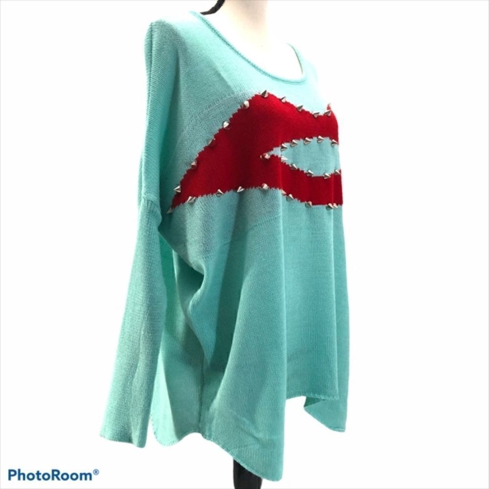 36 Point 5 Sweater with Graphics and Spikes - Picture 2 of 6